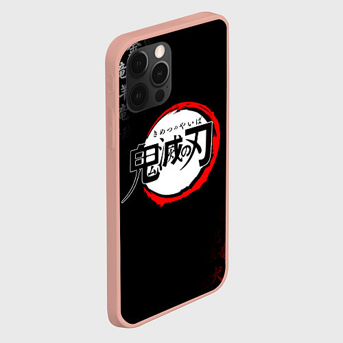 Чехол iPhone 12 Pro Max KIMETSU NO YAIBA / 3D-Светло-розовый – фото 2
