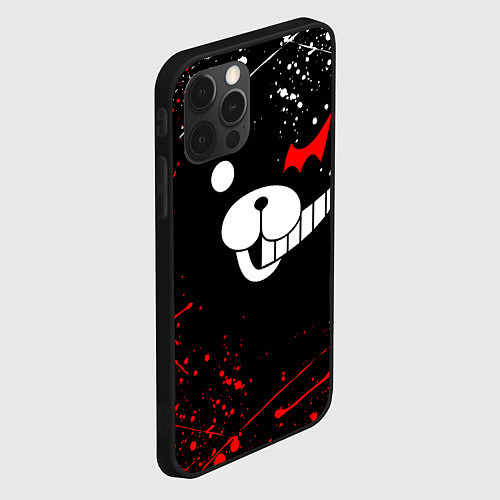 Чехол iPhone 12 Pro Max MONOKUMA / 3D-Черный – фото 2