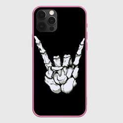 Чехол для iPhone 12 Pro Max Rock, цвет: 3D-малиновый