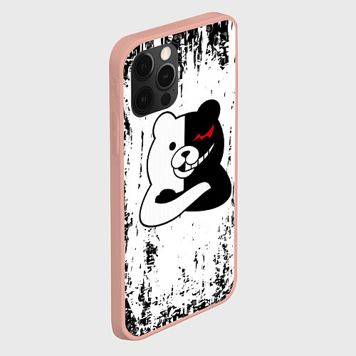 Чехол iPhone 12 Pro Max MONOKUMA / 3D-Светло-розовый – фото 2