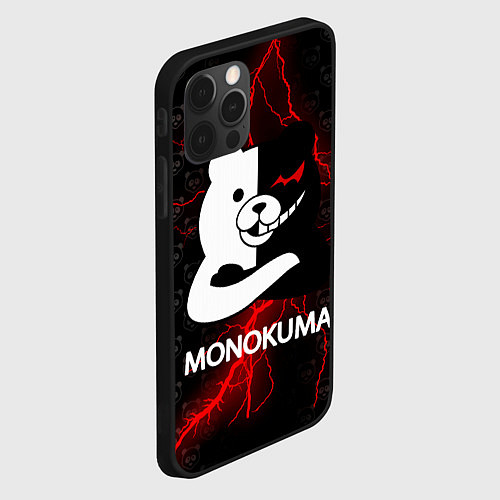 Чехол iPhone 12 Pro Max MONOKUMA / 3D-Черный – фото 2