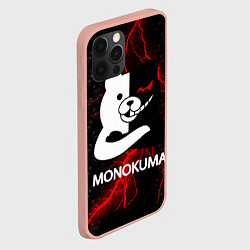 Чехол для iPhone 12 Pro Max MONOKUMA, цвет: 3D-светло-розовый — фото 2