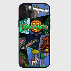 Чехол для iPhone 12 Pro Max Terraria, цвет: 3D-черный