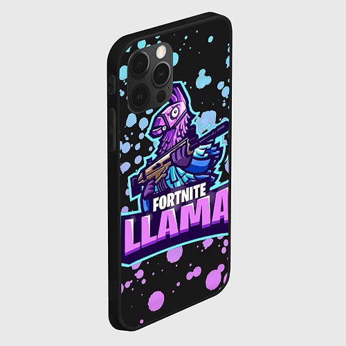 Чехол iPhone 12 Pro Max Fortnite LLAMA / 3D-Черный – фото 2