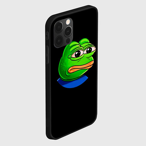 Чехол iPhone 12 Pro Max Frog / 3D-Черный – фото 2