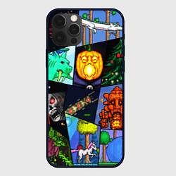 Чехол для iPhone 12 Pro Max Terraria allpic, цвет: 3D-черный