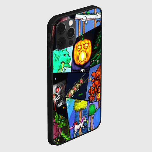 Чехол iPhone 12 Pro Max Terraria allpic / 3D-Черный – фото 2
