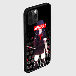 Чехол для iPhone 12 Pro Max SENPAI ANIME, цвет: 3D-черный — фото 2