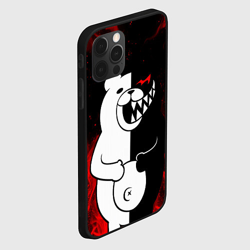 Чехол iPhone 12 Pro Max MONOKUMA / 3D-Черный – фото 2