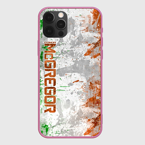 Чехол iPhone 12 Pro Max Конор МакГрегор / 3D-Малиновый – фото 1