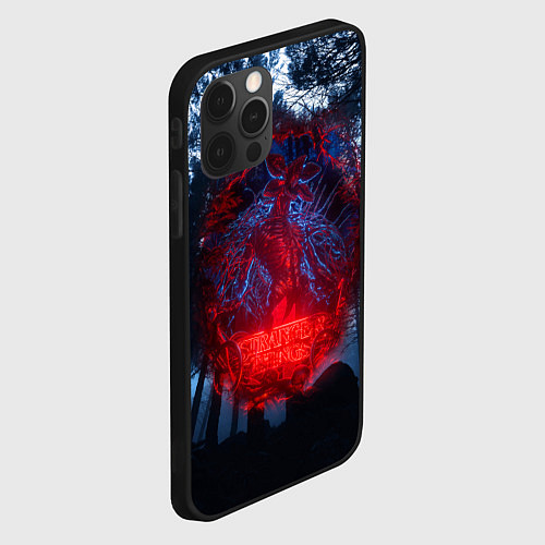 Чехол iPhone 12 Pro Max Demogorgon Stranger Things / 3D-Черный – фото 2