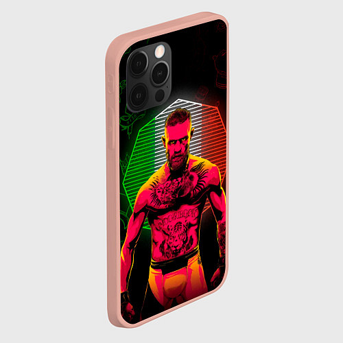 Чехол iPhone 12 Pro Max CONOR McGREGOR / 3D-Светло-розовый – фото 2