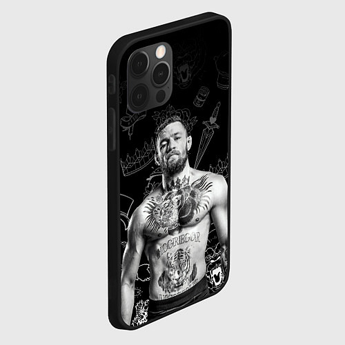 Чехол iPhone 12 Pro Max CONOR McGREGOR / 3D-Черный – фото 2