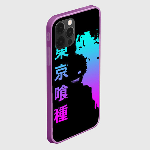 Чехол iPhone 12 Pro Max Tokyo Ghoul / 3D-Сиреневый – фото 2