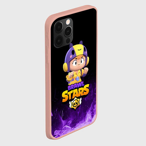 Чехол iPhone 12 Pro Max Brawl Stars BEA / 3D-Светло-розовый – фото 2