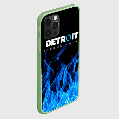 Чехол iPhone 12 Pro Max DETROIT: BECOME HUMAN / 3D-Салатовый – фото 2