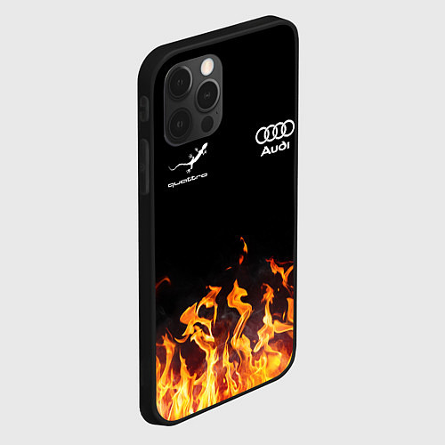 Чехол iPhone 12 Pro Max Audi Ауди / 3D-Черный – фото 2