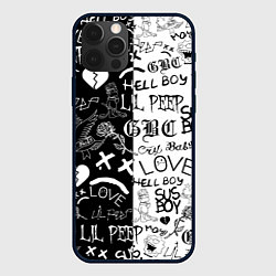 Чехол для iPhone 12 Pro Max LIL PEEP LOGOBOMBING, цвет: 3D-черный