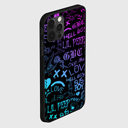 Чехол для iPhone 12 Pro Max LIL PEEP LOGOBOMBING, цвет: 3D-черный — фото 2