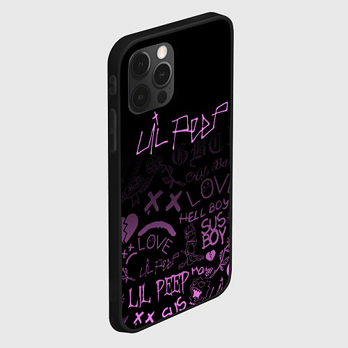Чехол iPhone 12 Pro Max LIL PEEP / 3D-Черный – фото 2