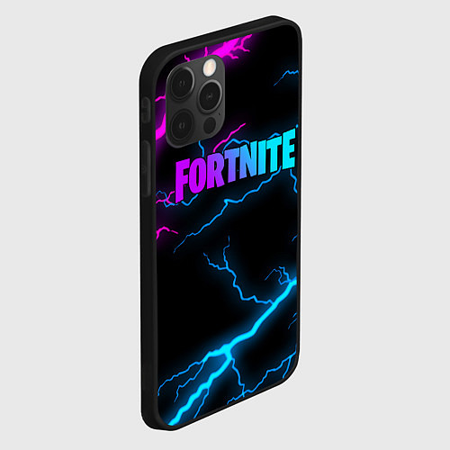 Чехол iPhone 12 Pro Max FORTNITE / 3D-Черный – фото 2