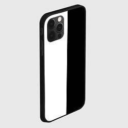 Чехол для iPhone 12 Pro Max ПРОСТО ЧЁРНО-БЕЛЫЙ, цвет: 3D-черный — фото 2