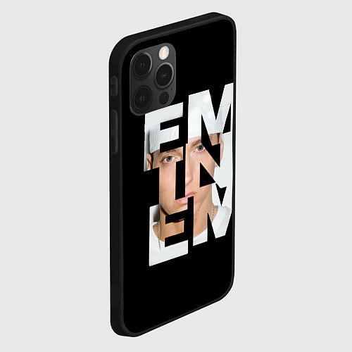 Чехол iPhone 12 Pro Max Eminem / 3D-Черный – фото 2