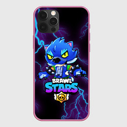 Чехол для iPhone 12 Pro Max Brawl Stars LEON, цвет: 3D-малиновый