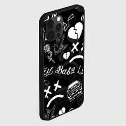 Чехол для iPhone 12 Pro Max LIL PEEP, цвет: 3D-черный — фото 2