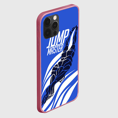 Чехол iPhone 12 Pro Max Jump master / 3D-Малиновый – фото 2