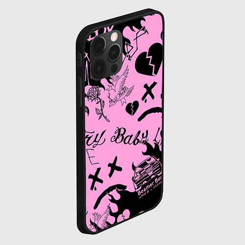 Чехол iPhone 12 Pro Max LIL PEEP / 3D-Черный – фото 2