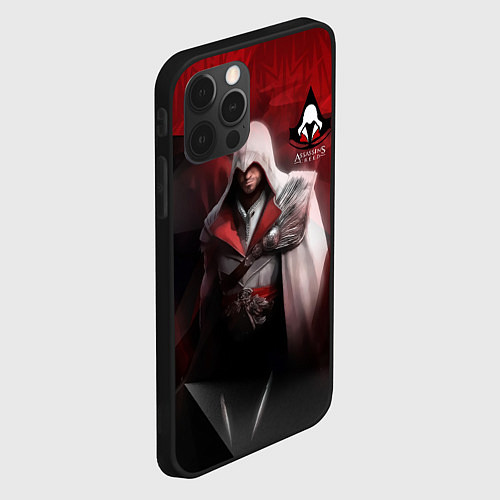 Чехол iPhone 12 Pro Max Assasin's creed / 3D-Черный – фото 2