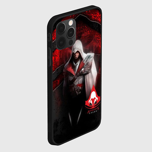 Чехол iPhone 12 Pro Max Assasin's creed / 3D-Черный – фото 2