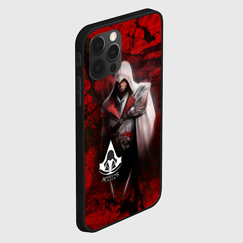 Чехол iPhone 12 Pro Max Assasin's creed / 3D-Черный – фото 2