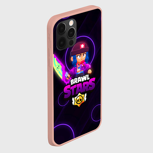 Чехол iPhone 12 Pro Max Brawl Stars Heroine Bibi / 3D-Светло-розовый – фото 2