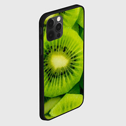 Чехол для iPhone 12 Pro Max Зеленый киви, цвет: 3D-черный — фото 2