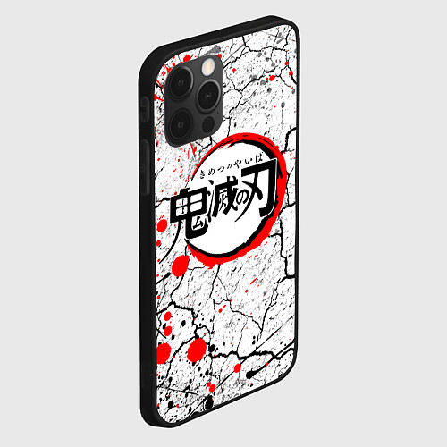 Чехол iPhone 12 Pro Max KIMETSU NO YAIBA / 3D-Черный – фото 2