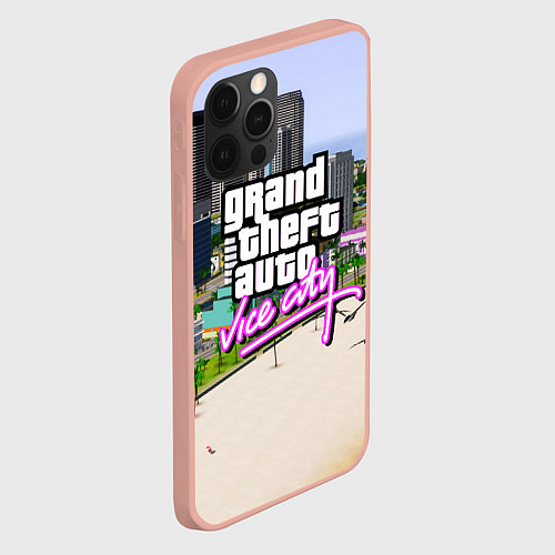 Чехол iPhone 12 Pro Max GTA REDUX 2020 / 3D-Светло-розовый – фото 2