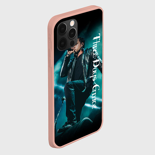 Чехол iPhone 12 Pro Max Three Days Grace / 3D-Светло-розовый – фото 2