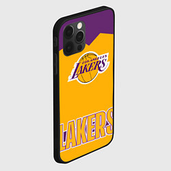 Чехол для iPhone 12 Pro Max Los Angeles Lakers, цвет: 3D-черный — фото 2