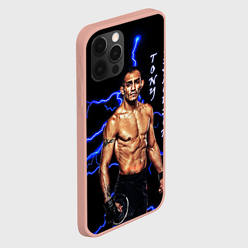 Чехол iPhone 12 Pro Max TONY FERGUSON / 3D-Светло-розовый – фото 2