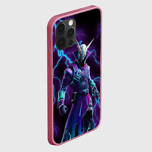 Чехол iPhone 12 Pro Max FORTNITE / 3D-Малиновый – фото 2