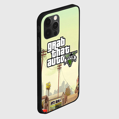 Чехол iPhone 12 Pro Max GTA 5 / 3D-Черный – фото 2