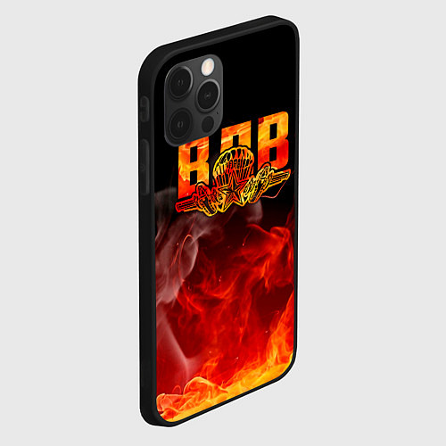 Чехол iPhone 12 Pro Max ВДВ / 3D-Черный – фото 2