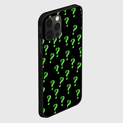 Чехол для iPhone 12 Pro Max Знак вопроса, цвет: 3D-черный — фото 2