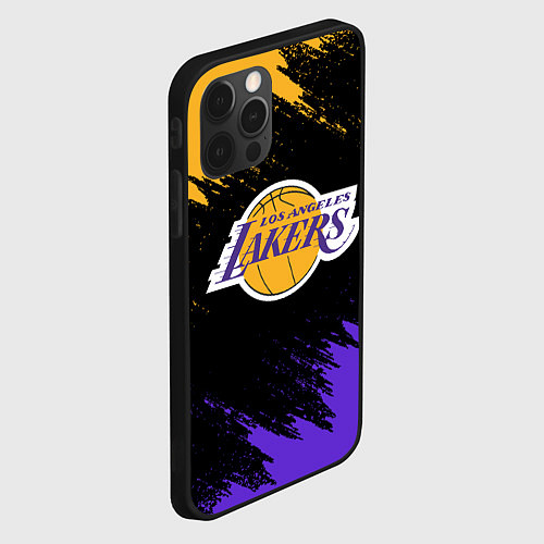 Чехол iPhone 12 Pro Max LA LAKERS / 3D-Черный – фото 2