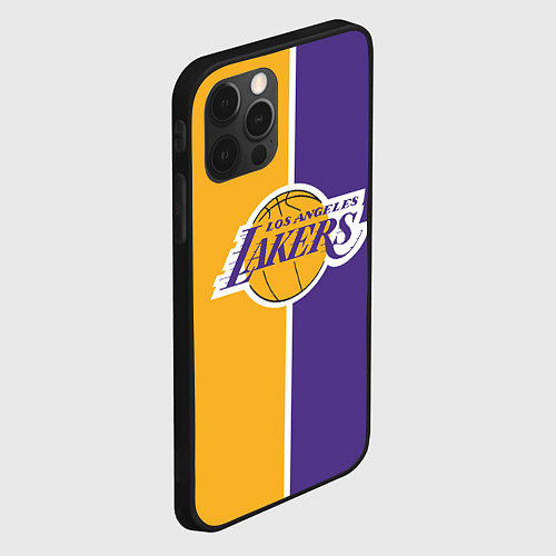 Чехол iPhone 12 Pro Max LA LAKERS / 3D-Черный – фото 2