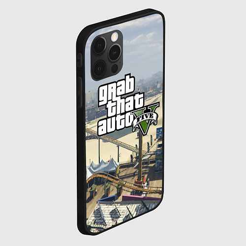 Чехол iPhone 12 Pro Max GTA 5 / 3D-Черный – фото 2