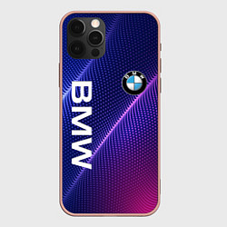 Чехол для iPhone 12 Pro Max BMW, цвет: 3D-светло-розовый