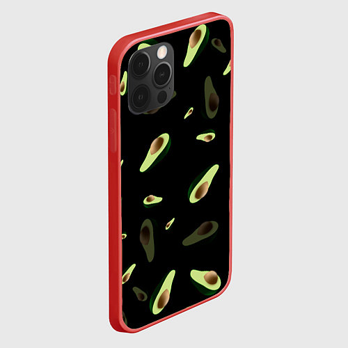 Чехол iPhone 12 Pro Max Авокадо / 3D-Красный – фото 2